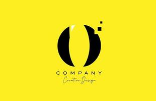 giallo nero q alfabeto lettera logo icona design con punti. creativo modello per azienda e attività commerciale vettore