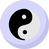 yin yang vettore icona design