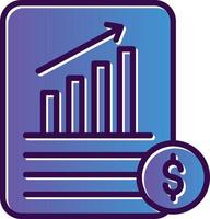 finanziario dichiarazioni vettore icona design