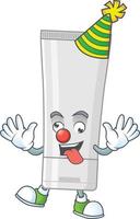 bianca plastica tubo cartone animato personaggio vettore