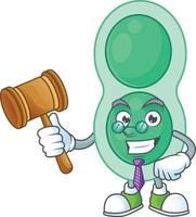 cartone animato personaggio di verde streptococco polmonite vettore