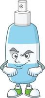 spray mano disinfettante cartone animato personaggio vettore