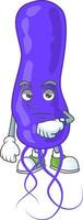 cartone animato personaggio di blu spirilla vettore