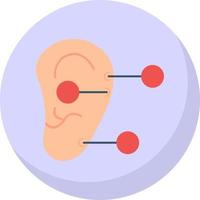 orecchio terapia vettore icona design