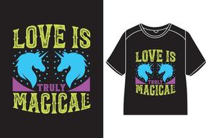 amore è veramente magico maglietta design vettore