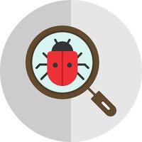 ricerca insetto vettore icona design