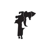spray pistola, icona logo vettore illustrazione design