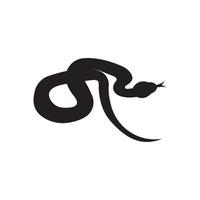 serpente logo vettore icona illustrazione su piatto design