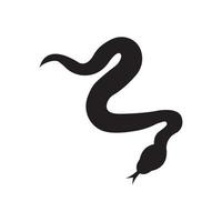 serpente logo vettore icona illustrazione su piatto design