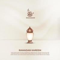 un' lampada o lanterna per Ramadan sfondo vettore
