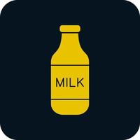 latte bottiglia vettore icona design