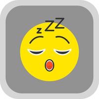 addormentato viso vettore icona design