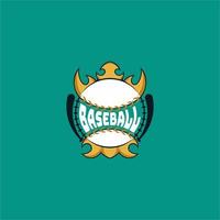 baseball sport emblema logo vettore