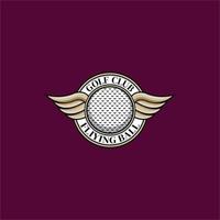 golf sport emblema logo vettore