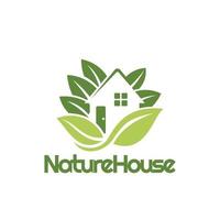 naturale casa emblema logo vettore