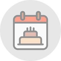compleanno Data vettore icona design