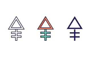 alchimia simbolo icona vettore
