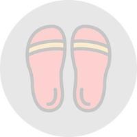 pantofola vettore icona design