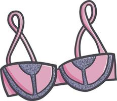 carino e sexy alla moda seducente rosa reggiseno vettore