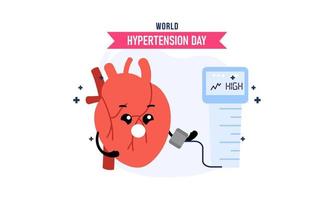 mondo ipertensione giorno illustrazione vettore