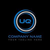 uq lettera logo creativo design. uq unico design. vettore