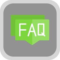 FAQ vettore icona design