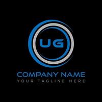 ug lettera logo creativo design. ug unico design. vettore