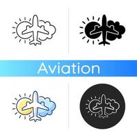 icona di meteorologia aeronautica vettore