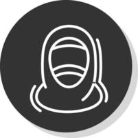 hijab vettore icona design