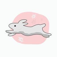 Cute isolated Rabbit Vector