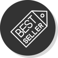 migliore venditore vettore icona design