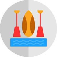 paddleboarding vettore icona design