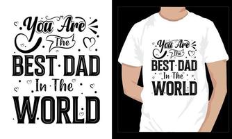 vettore Il padre di giorno tipografia maglietta design. gratuito vettore