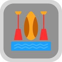 paddleboarding vettore icona design