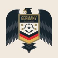 Distintivi di calcio della Coppa del mondo della Germania vettore