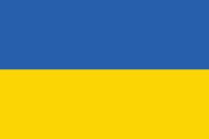 vettore ucraino bandiera. standard modello.