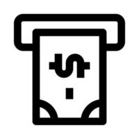 ATM macchina icona per il tuo sito web, mobile, presentazione, e logo design. vettore