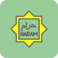 haram vettore icona design