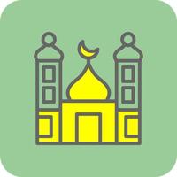piccolo moschea vettore icona design