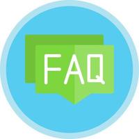 FAQ vettore icona design