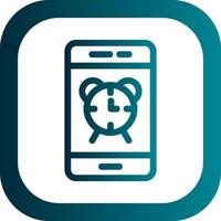 smartphone allarme vettore icona design