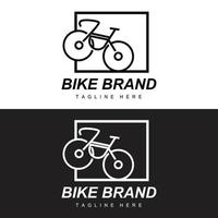 bicicletta logo, veicolo vettore, bicicletta silhouette icona, semplice design ispirazione vettore