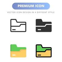icona della cartella per il design del tuo sito web, logo, app, ui. illustrazione grafica vettoriale e tratto modificabile. icona design eps 10.
