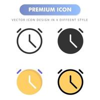 icona dell'orologio per il design del tuo sito web, logo, app, interfaccia utente. illustrazione grafica vettoriale e tratto modificabile. icona design eps 10.