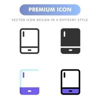 icona dello smartphone per la progettazione del tuo sito web, logo, app, interfaccia utente. illustrazione grafica vettoriale e tratto modificabile. icona design eps 10.