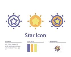 icona stella in isolati su sfondo bianco. per il design del tuo sito web, logo, app, ui. illustrazione grafica vettoriale e tratto modificabile. eps 10.