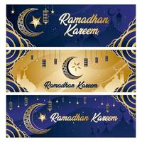 concetto di kareem banner ramadan vettore