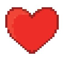 pixelated cuore illustrazione vettore