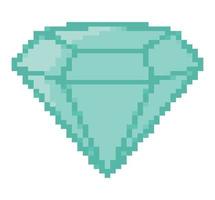 pixelated diamante illustrazione vettore