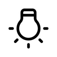 lampada icona per il tuo sito web disegno, logo, app, ui. vettore